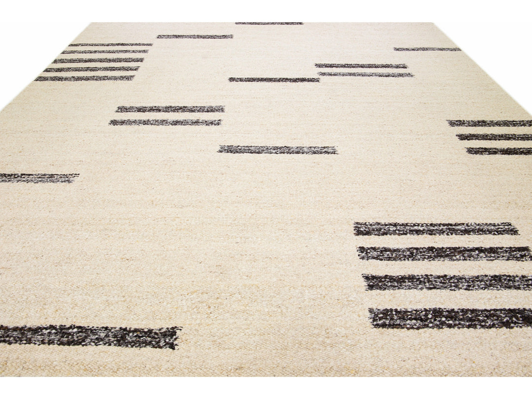 Modern Moroccan Wool Rug 12 X 15