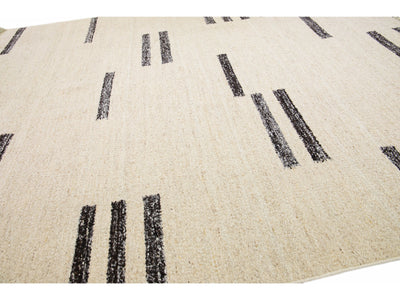 Modern Moroccan Wool Rug 12 X 15