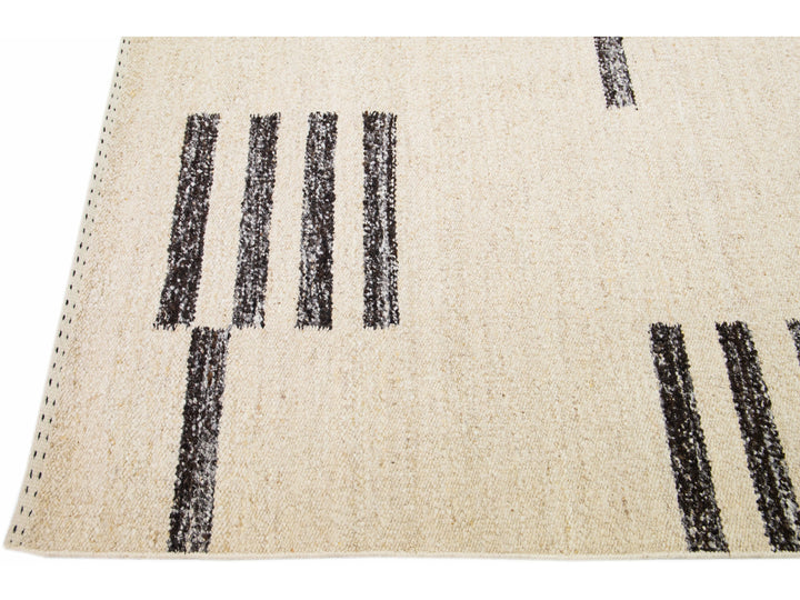 Modern Moroccan Wool Rug 12 X 15
