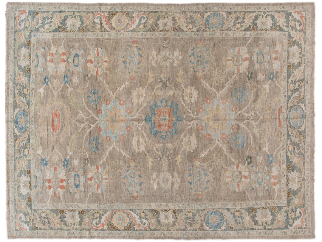 Modern Sultanabad Wool Rug 11 X 14