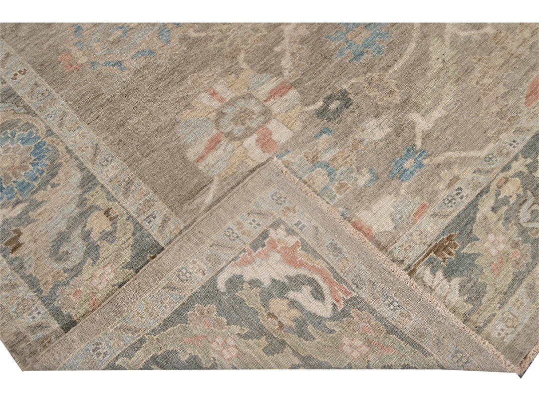 Modern Sultanabad Wool Rug 11 X 14