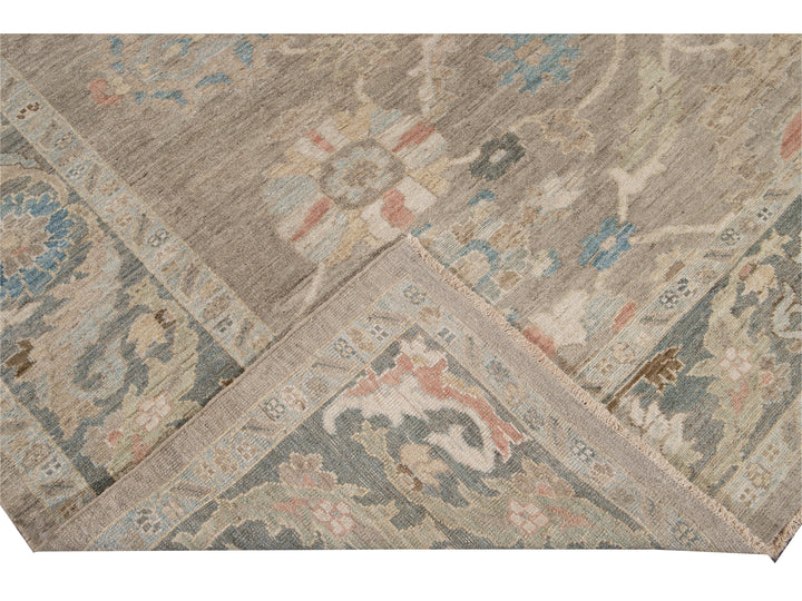 Modern Sultanabad Wool Rug 11 X 14