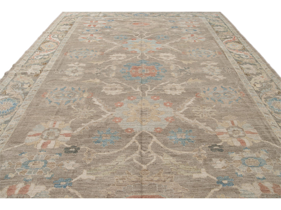 Modern Sultanabad Wool Rug 11 X 14
