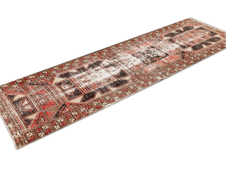 Mid 20th Century Vintage Anatolian Wool Runner Rug, 3 X 10