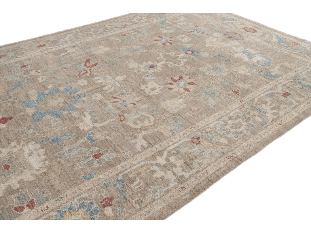 Modern Sultanabad Wool Rug 8 X 12