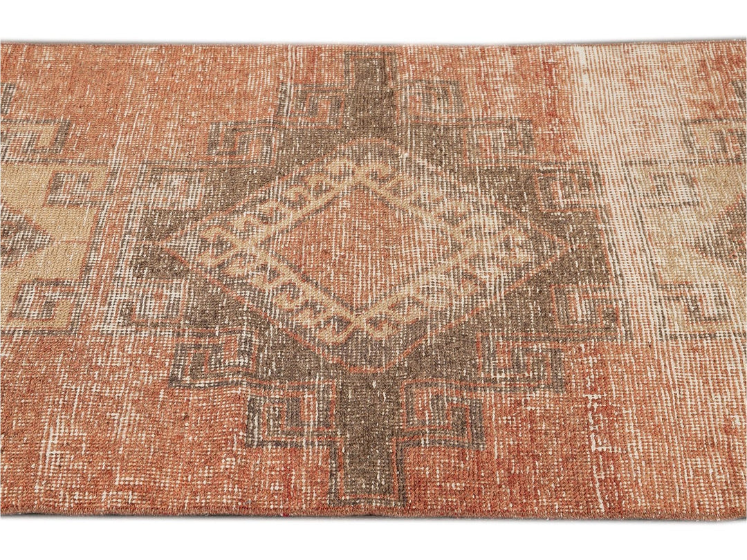 Mid 20th Century Vintage Anatolian Wool Runner Rug, 3 X 12