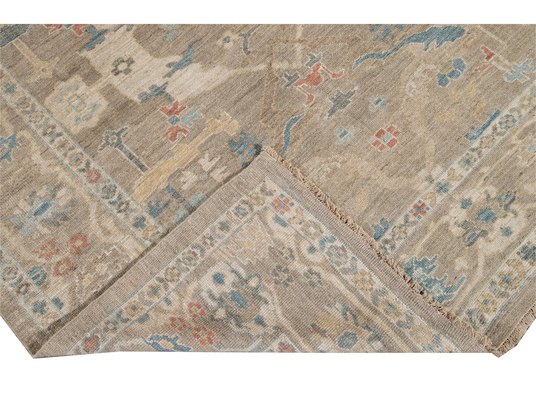 Modern Sultanabad Wool Rug 7 X 10