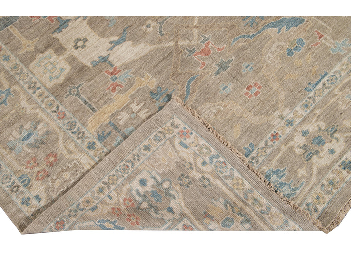 Modern Sultanabad Wool Rug 7 X 10