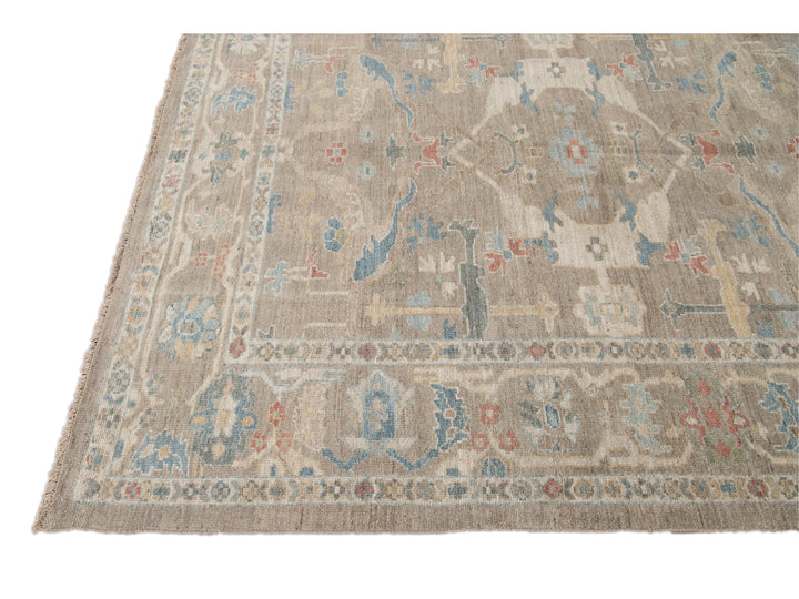 Modern Sultanabad Wool Rug 7 X 10