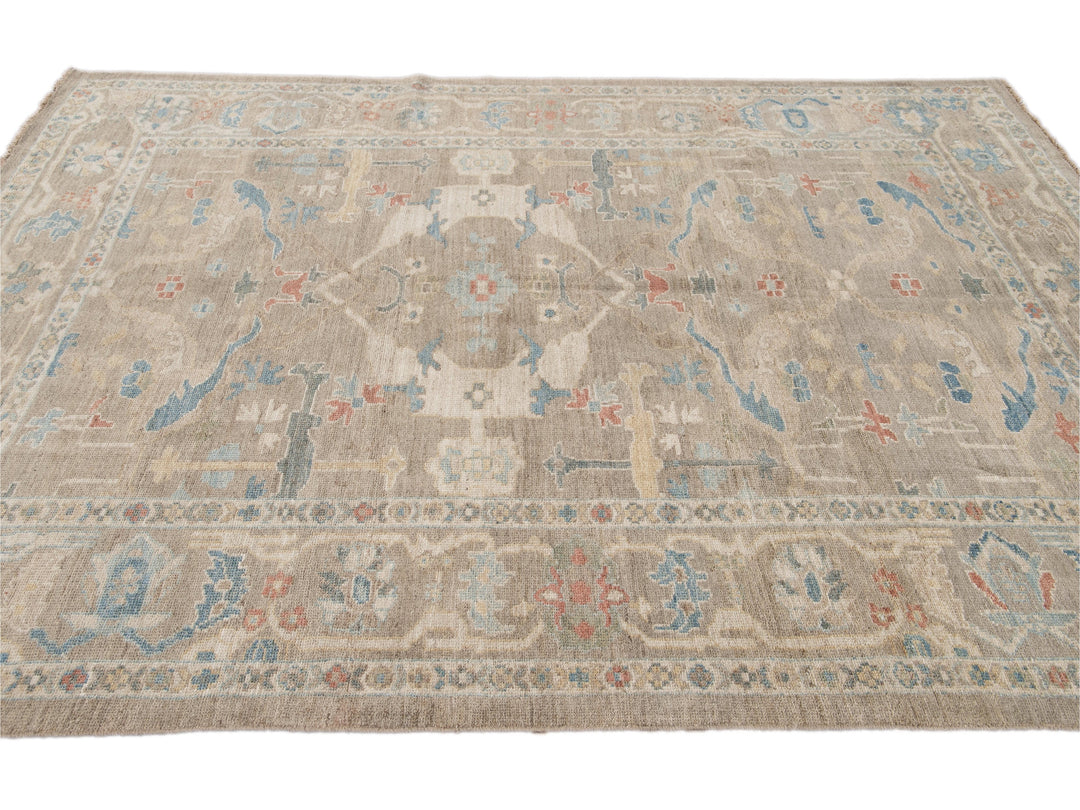 Modern Sultanabad Wool Rug 7 X 10