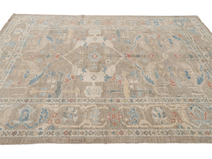 Modern Sultanabad Wool Rug 7 X 10