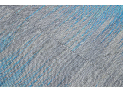 Modern Kilim Wool Rug 12 X 19