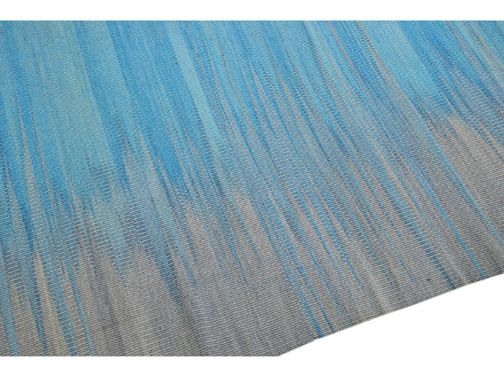 Modern Kilim Wool Rug 12 X 19