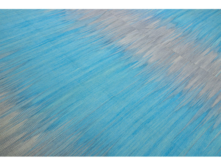 Modern Kilim Wool Rug 12 X 19