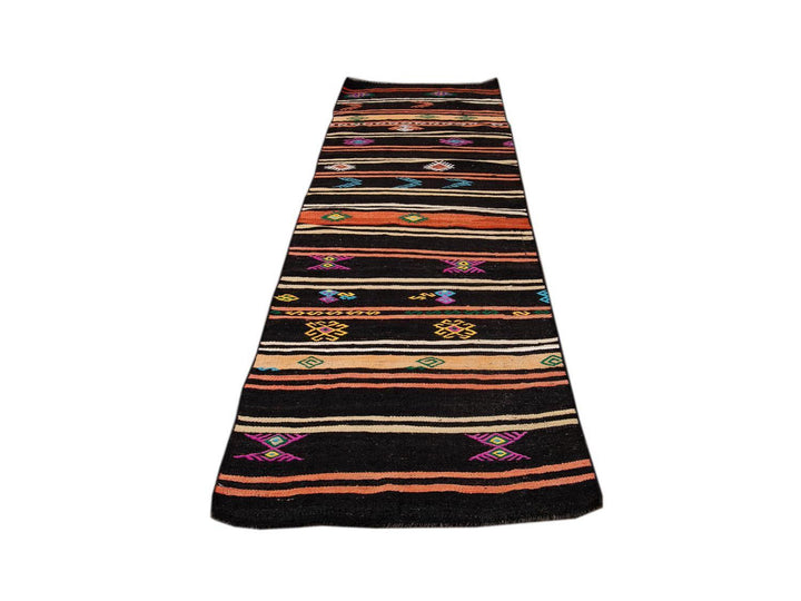 Vintage Kilim Wool Runner 3 X 11