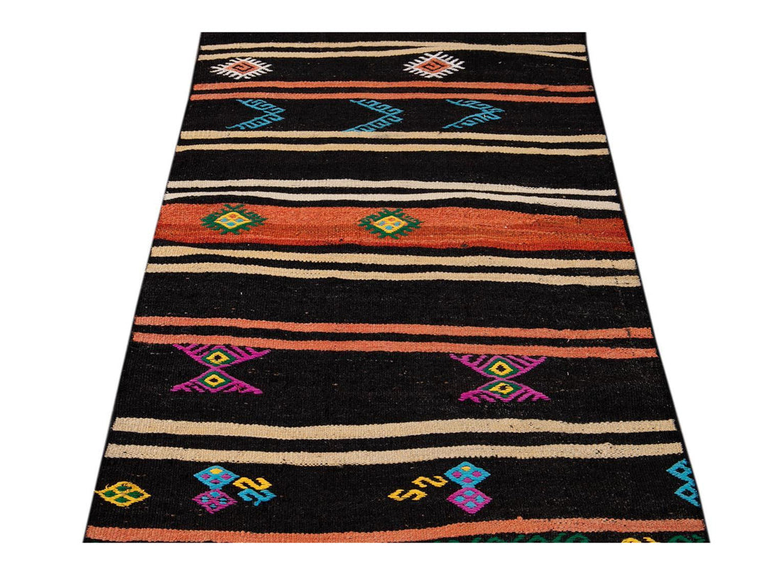 Vintage Kilim Wool Runner 3 X 11