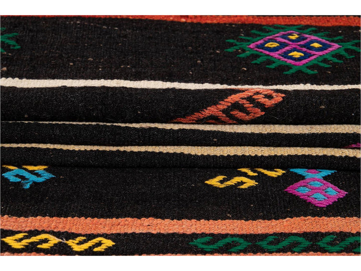 Vintage Kilim Wool Runner 3 X 11