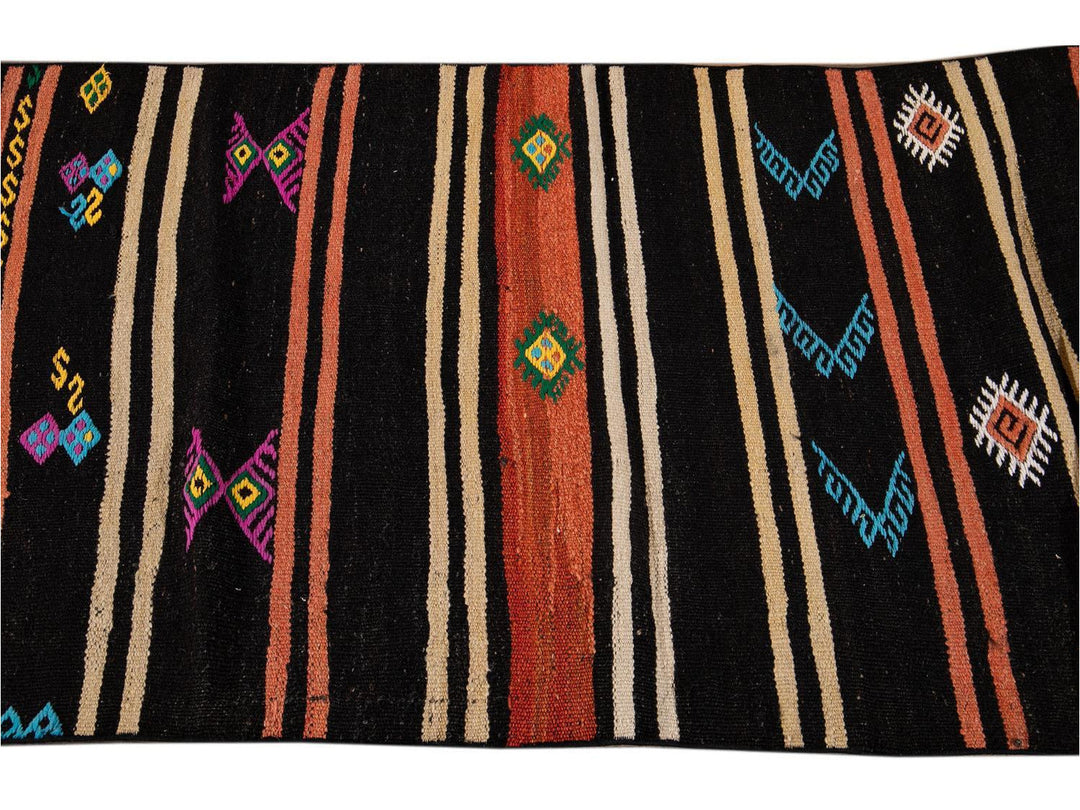 Vintage Kilim Wool Runner 3 X 11