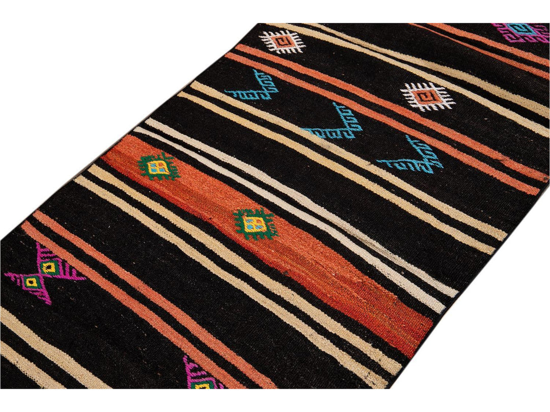 Vintage Kilim Wool Runner 3 X 11