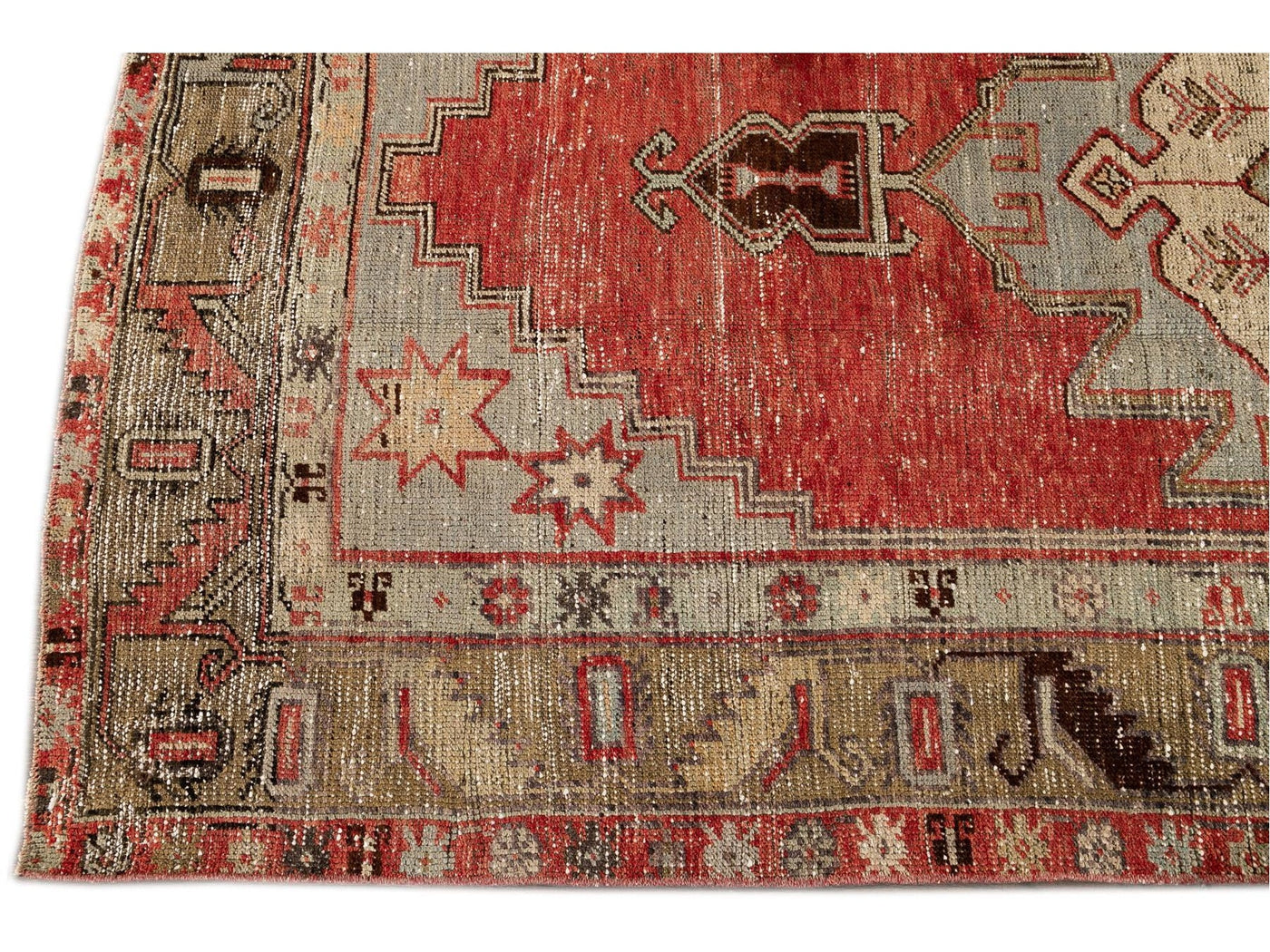 Mid 20th Century Vintage Anatolian Wool Runner Rug, 5' x 11'
