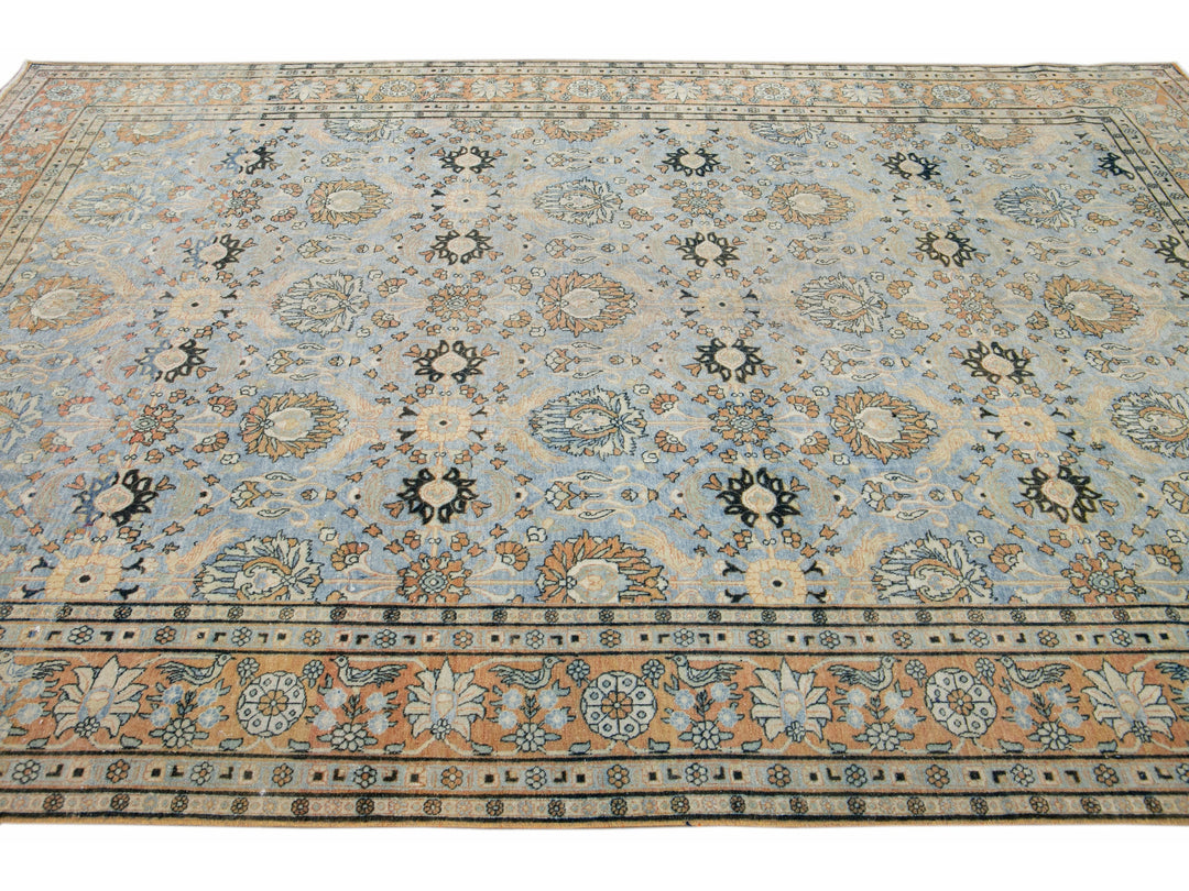 Antique Tabriz Wool Rug 7 X 11