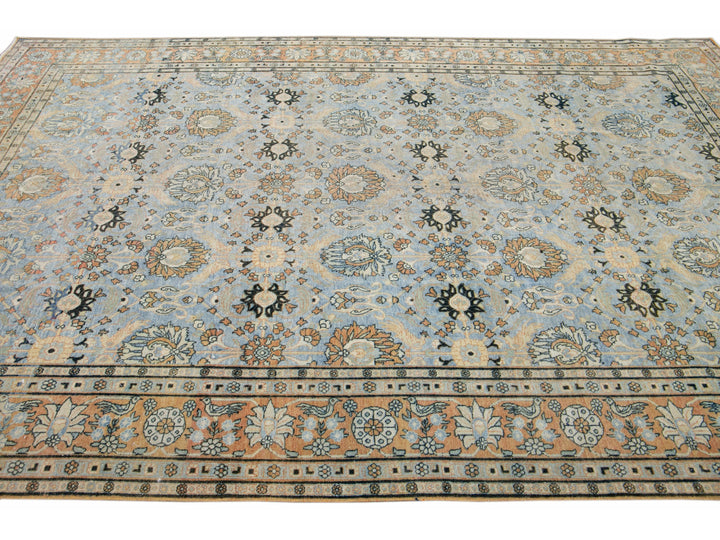 Antique Tabriz Wool Rug 7 X 11