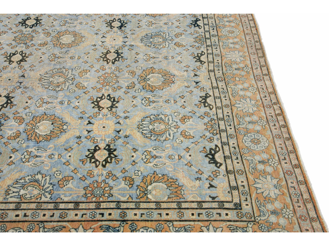 Antique Tabriz Wool Rug 7 X 11