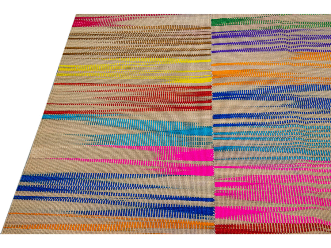 Modern Kilim Wool Rug 7 X 13