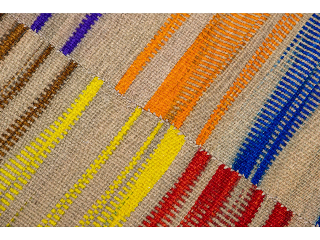 Modern Kilim Wool Rug 7 X 13