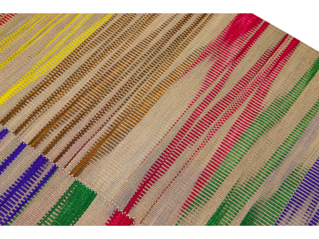 Modern Kilim Wool Rug 7 X 13