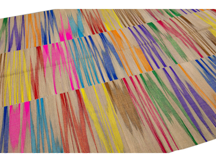 Modern Kilim Wool Rug 7 X 13
