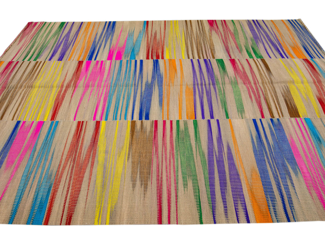 Modern Kilim Wool Rug 7 X 13
