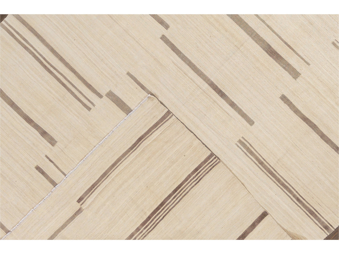 Modern Kilim Wool Rug 9 X 12