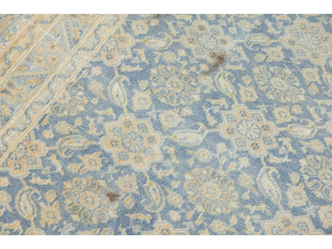 Antique Tabriz Wool Rug 9 X 12
