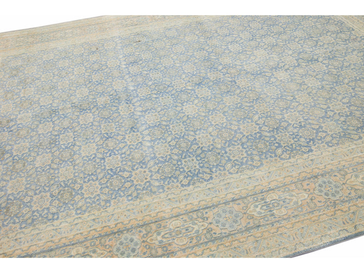 Antique Tabriz Wool Rug 9 X 12