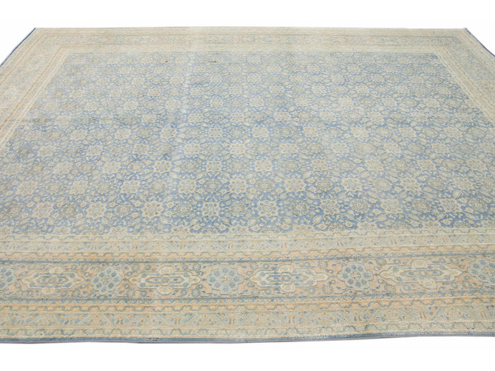 Antique Tabriz Wool Rug 9 X 12