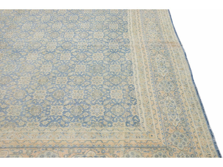 Antique Tabriz Wool Rug 9 X 12