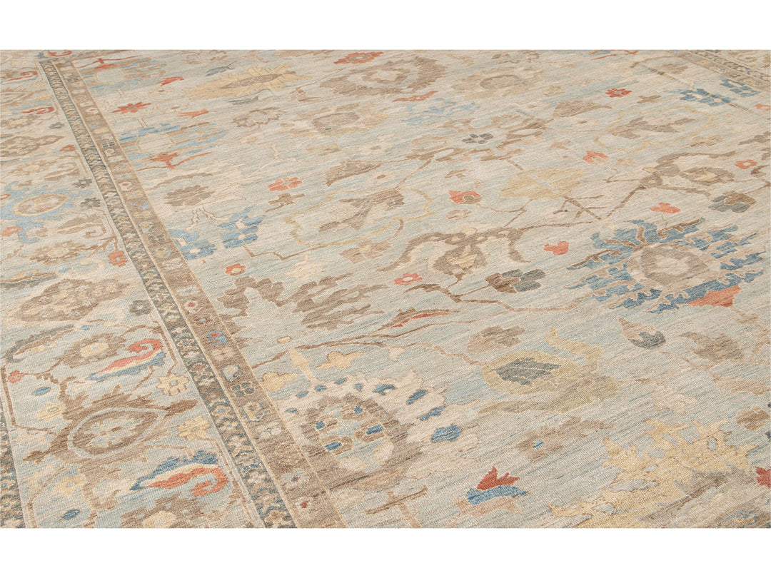 Modern Sultanabad Wool Rug 15 X 19