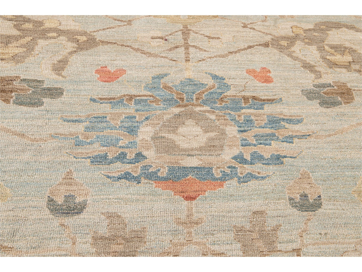 Modern Sultanabad Wool Rug 15 X 19