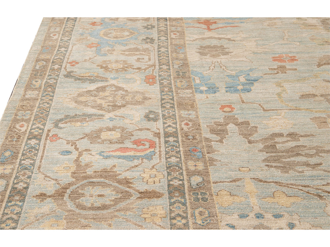Modern Sultanabad Wool Rug 15 X 19