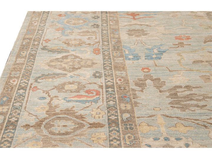 Modern Sultanabad Wool Rug 15 X 19
