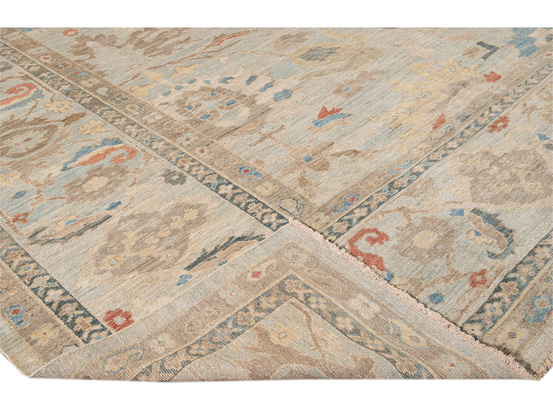 Modern Sultanabad Wool Rug 15 X 19
