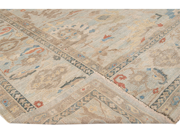 Modern Sultanabad Wool Rug 15 X 19
