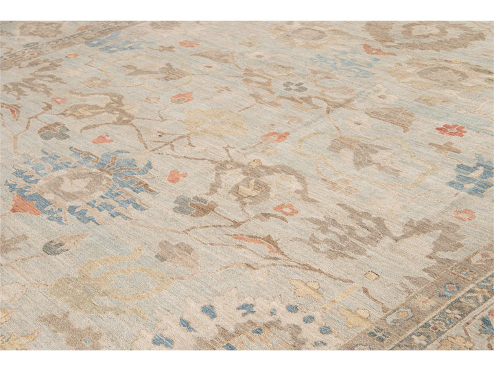 Modern Sultanabad Wool Rug 15 X 19