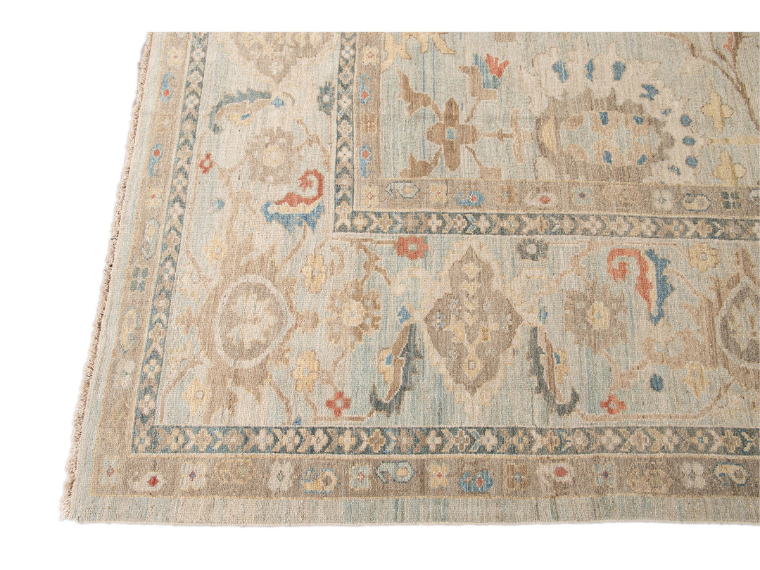 Modern Sultanabad Wool Rug 15 X 19