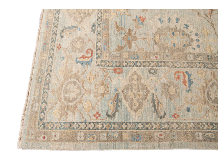 Modern Sultanabad Wool Rug 15 X 19