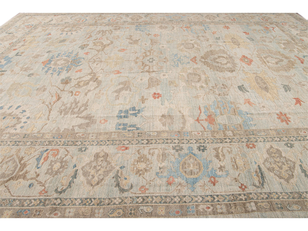 Modern Sultanabad Wool Rug 15 X 19