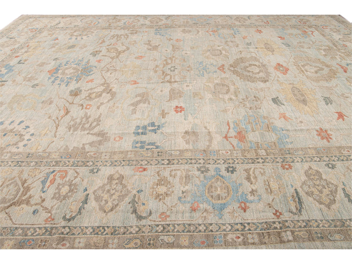 Modern Sultanabad Wool Rug 15 X 19
