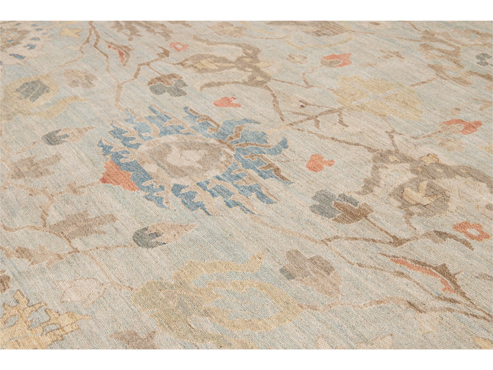 Modern Sultanabad Wool Rug 15 X 19