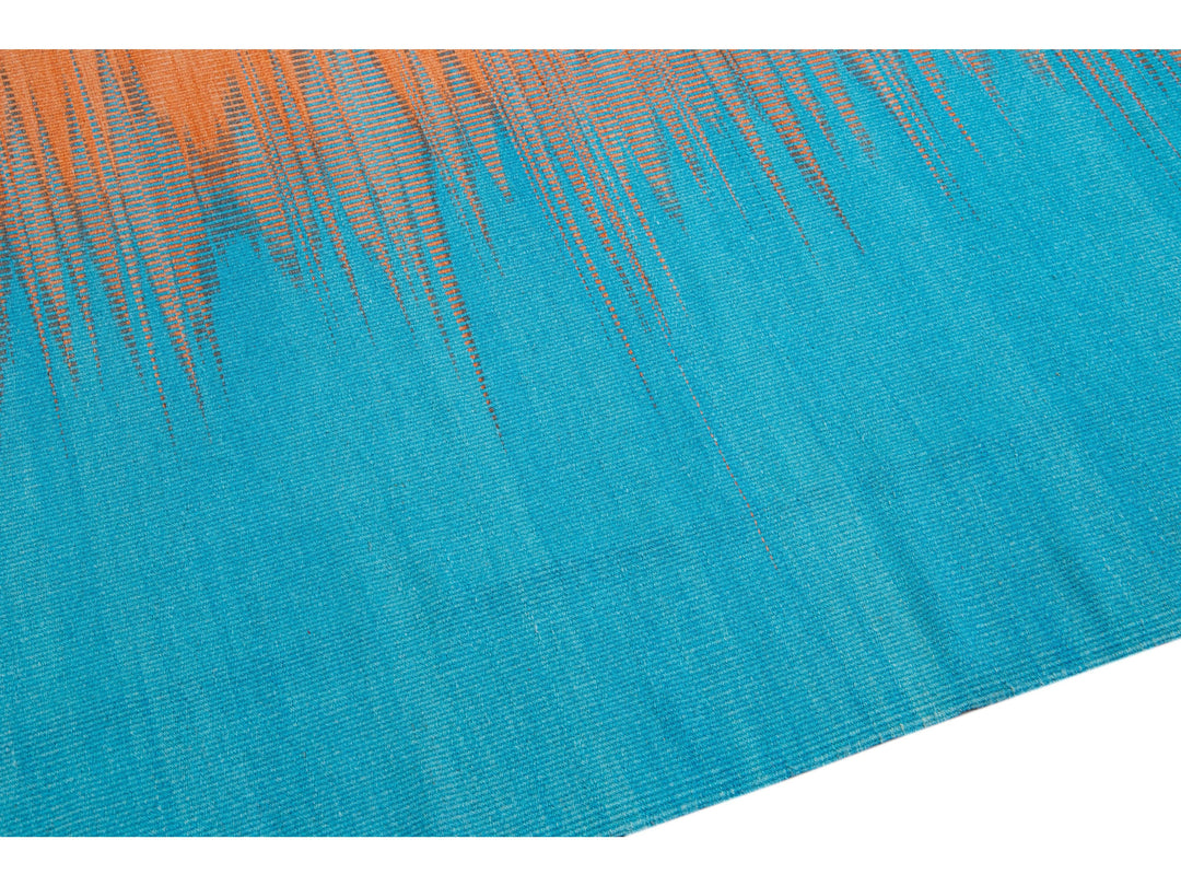 Modern Kilim Wool Rug 10 X 11